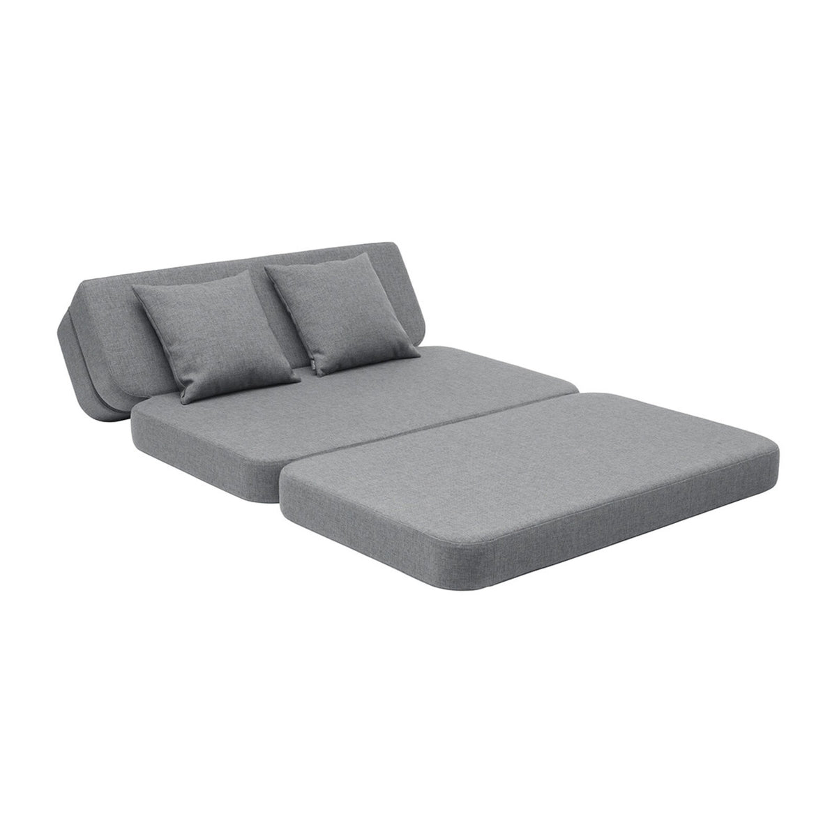 by KlipKlap 3 Fold Sofa 120 cm Blue Grey