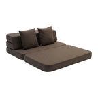 by KlipKlap 3 Fold Sofa 120 cm Brown