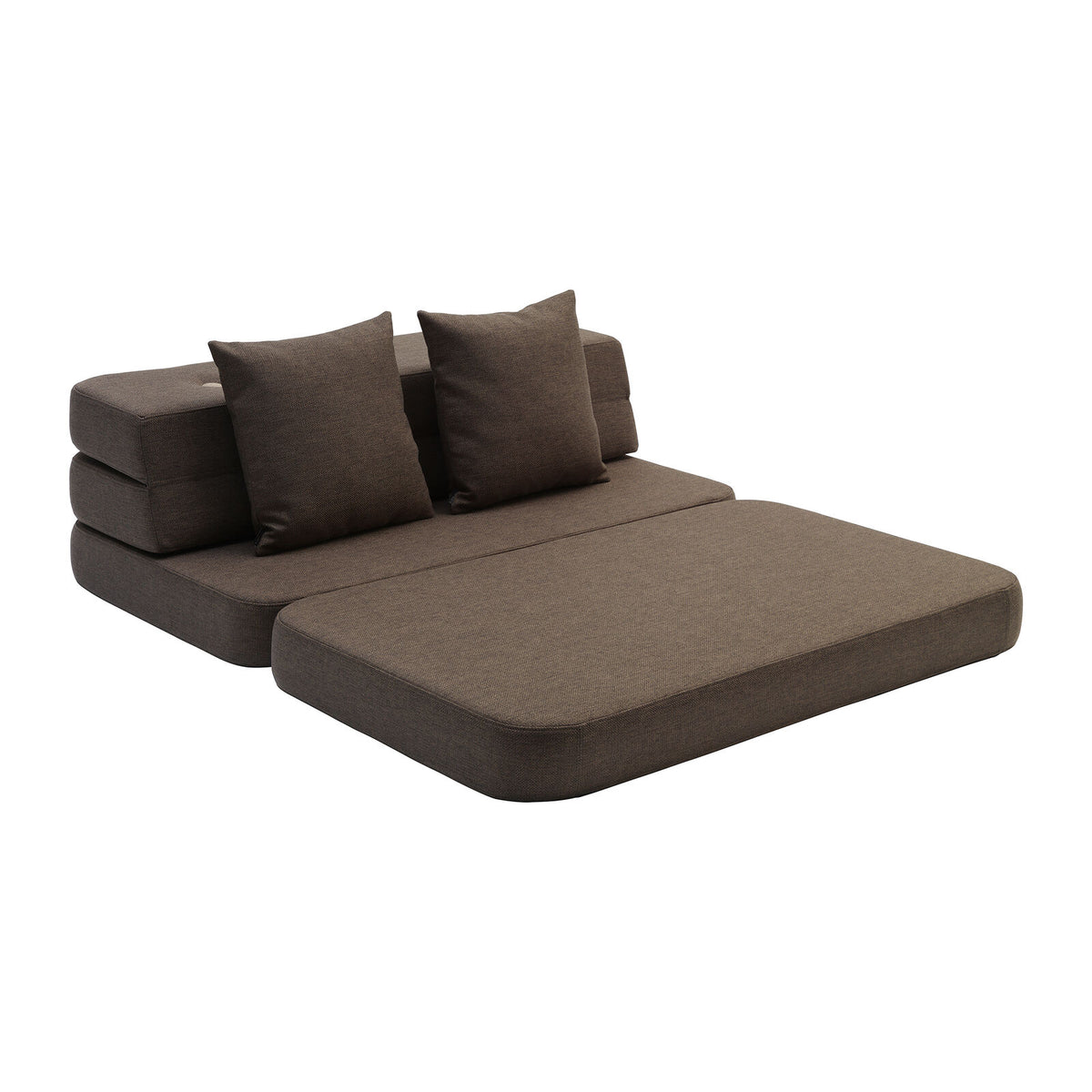 by KlipKlap 3 Fold Sofa 120 cm Brun