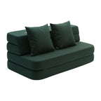 by KlipKlap 3 Fold Sofa 120 cm Deep Green