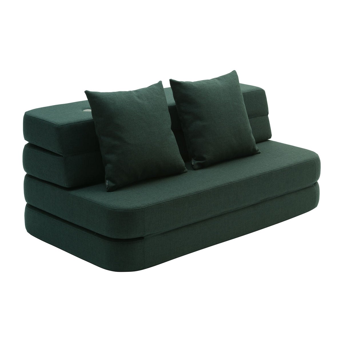 by KlipKlap 3 Fold Sofa 120 cm Deep Green