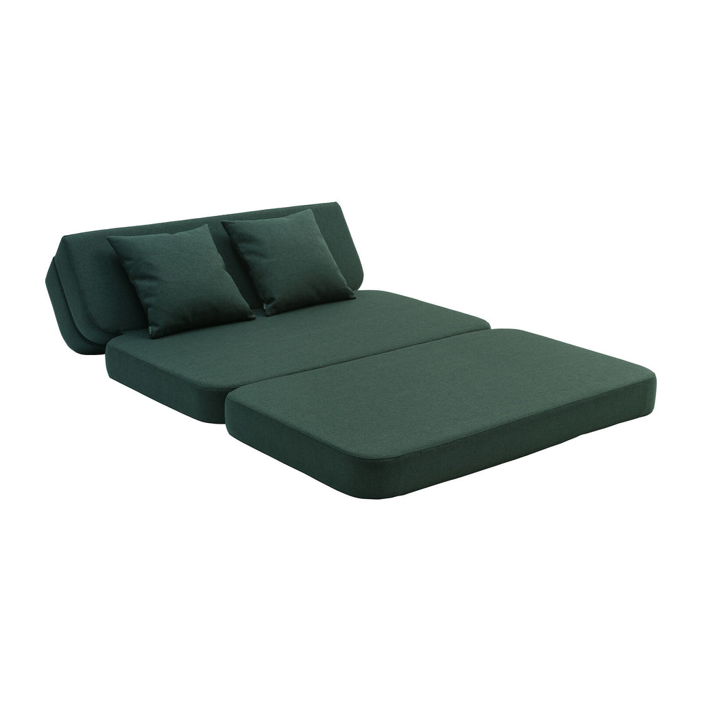 by KlipKlap 3 Fold Sofa 120 cm Deep Green