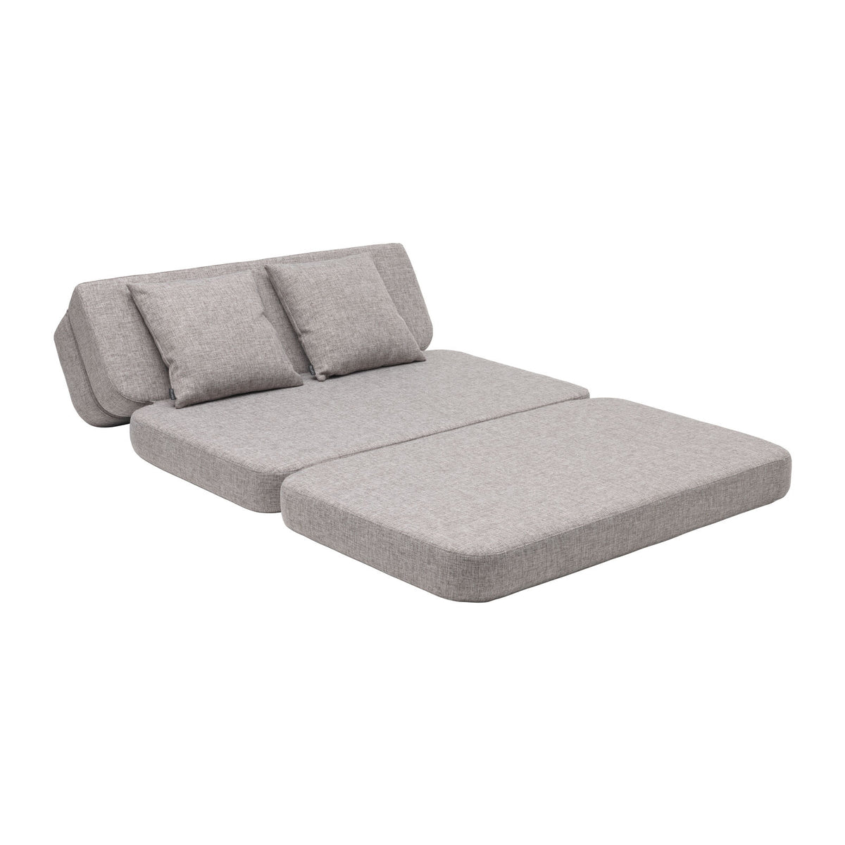 by KlipKlap 3 Fold Sofa 120 cm Multi Grey