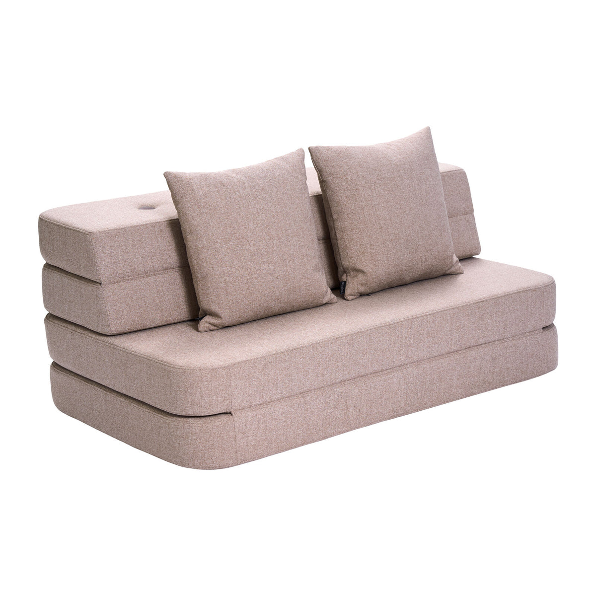 by KlipKlap 3 fold sofa 120 cm Soft Rose