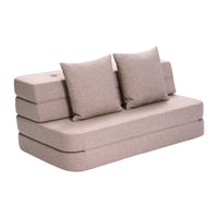 by KlipKlap 3 Fold Sofa 120 cm Soft Rose