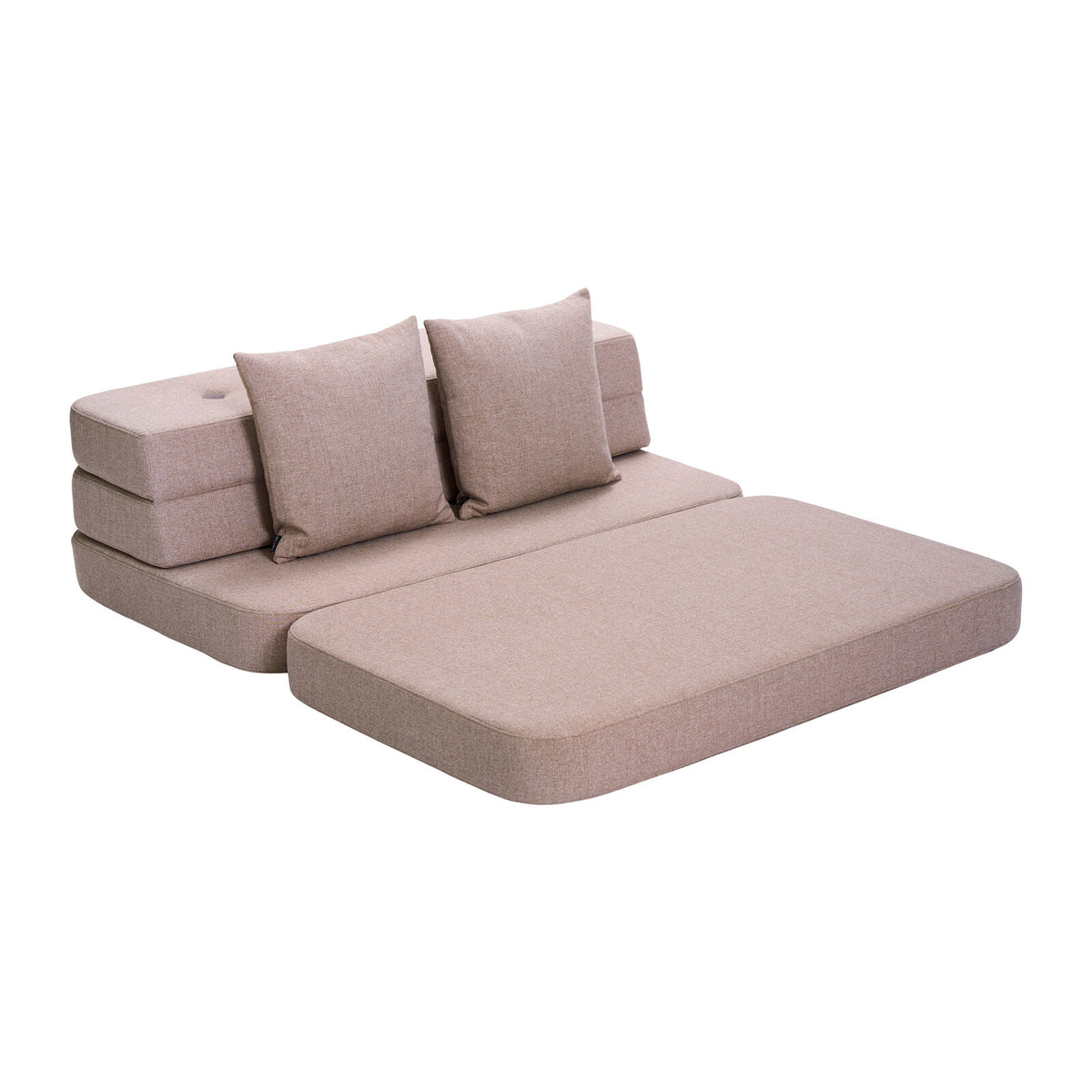 by KlipKlap 3 fold sofa 120 cm Soft Rose
