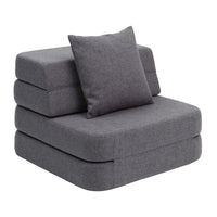 by KlipKlap 3-Falt-Sofa Einzel Blau Grau