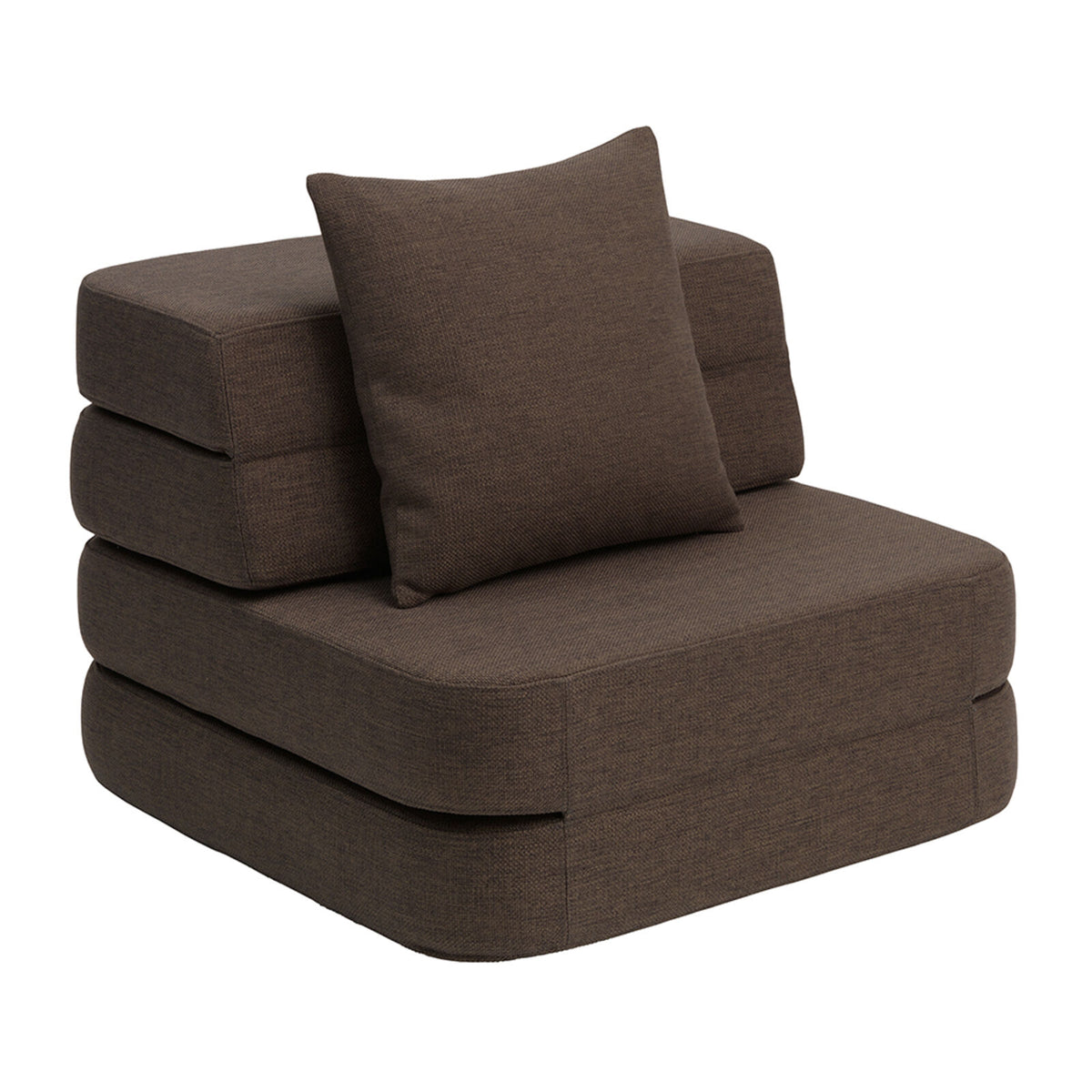 by KlipKlap 3 Fold Sofa Single Brun
