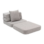 by KlipKlap 3 Fold Sofa Single Multi Grey