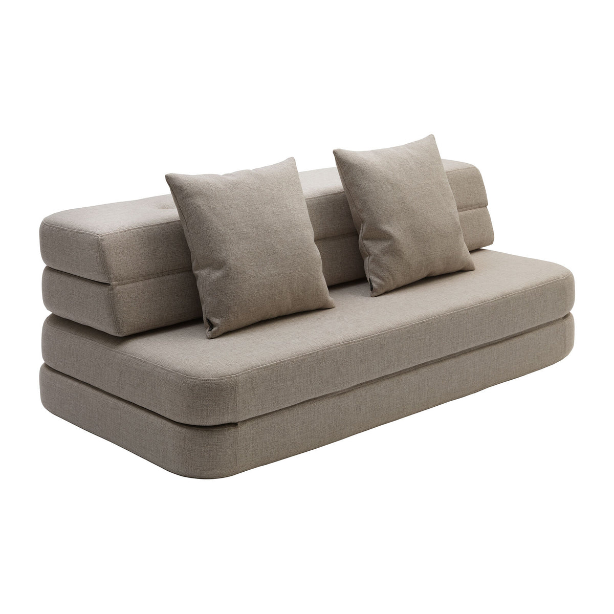 by KlipKlap 3 Fold Sofa XL Soft 140 cm Beige