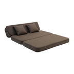 by KlipKlap 3 Fold Sofa XL Soft 140 cm Brown