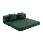 by KlipKlap 3-Falt-Sofa XL Soft 140 cm Deep Green