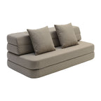 by KlipKlap 3-faltssoffa XL Mjuk 140 cm Sand