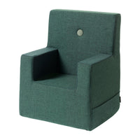 By KlipKlap KK Kids Stol XL Deep Green w. Light Green