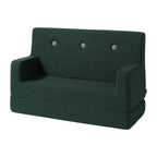 By KlipKlap KK Kids Sofa Deep Green w. Light Green