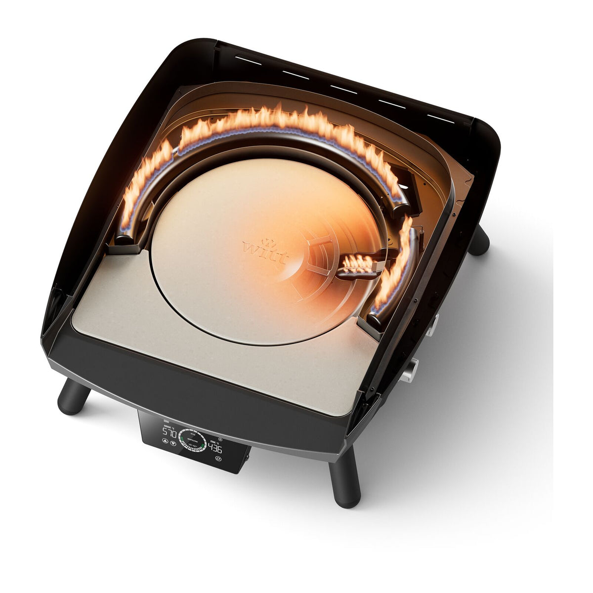 Witt ETNA Rotante Control 13" EU pizzaugn svart