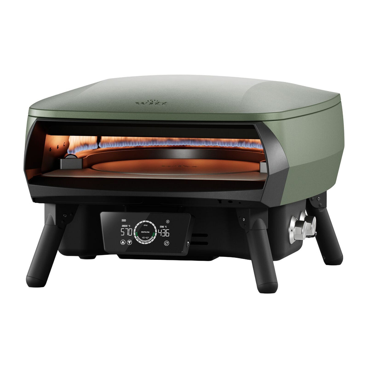 Witt ETNA Rotante Control 13in EU Pizzauuni Vihreä