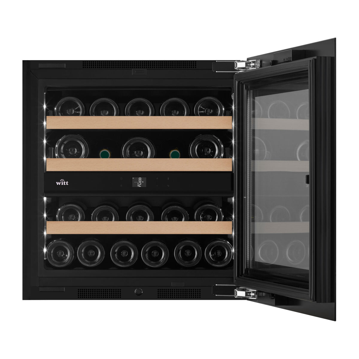 Witt WIU6060P-2B23 Inbyggd vinkyl Svart