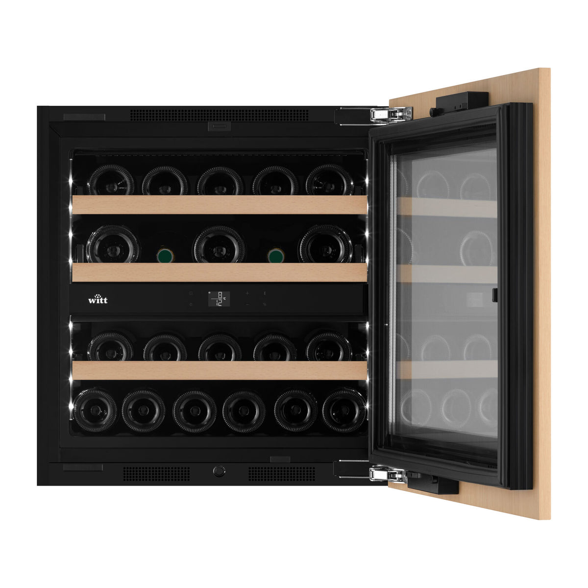 Witt WIU6060P-2P23 Integrerad vinkyl Black