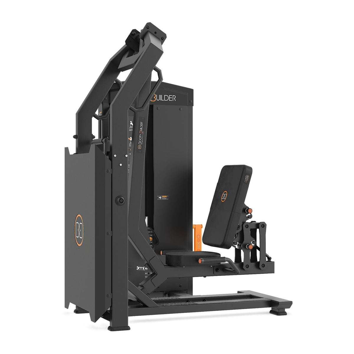 Booty Builder Pendulum Hip Press, pinokuormattu voimaharjoittelulaite, musta