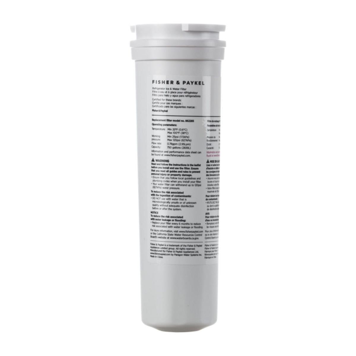 Fisher & Paykel Water filter for refrigerator/freezer Integrated