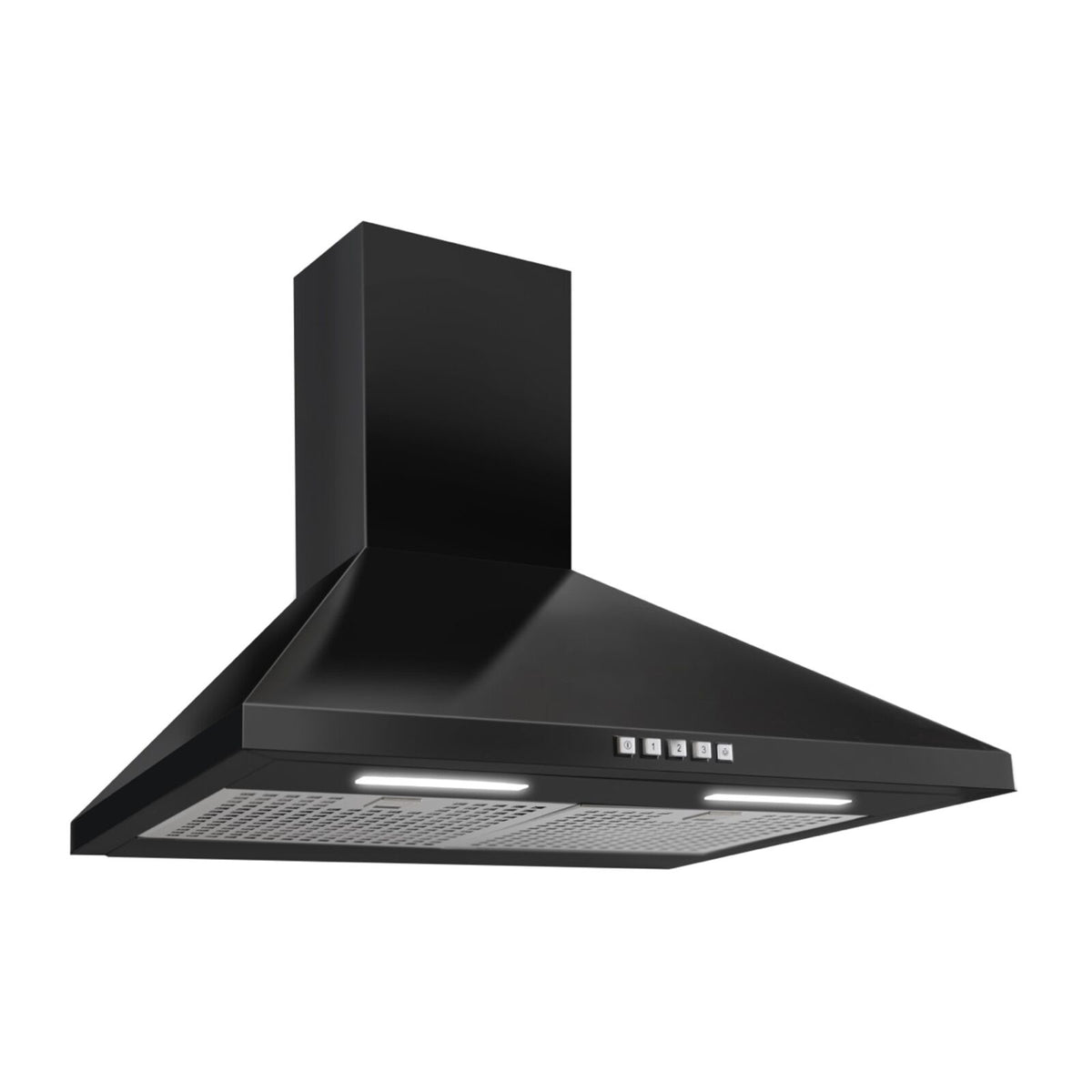 Ecotronic EPH609B Seinälle asennettava liesituuletin Musta