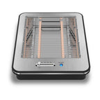 Witt Classic Flacher Toaster Toaster Bürsteter Stahl