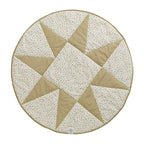 By KlipKlap Leketeppe Rund Quiltet Stjerne Nougat