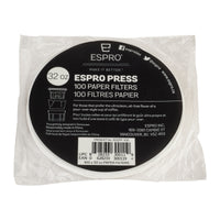 Espro Papirfiltre 100 stk. 1032PF-100 Hvid