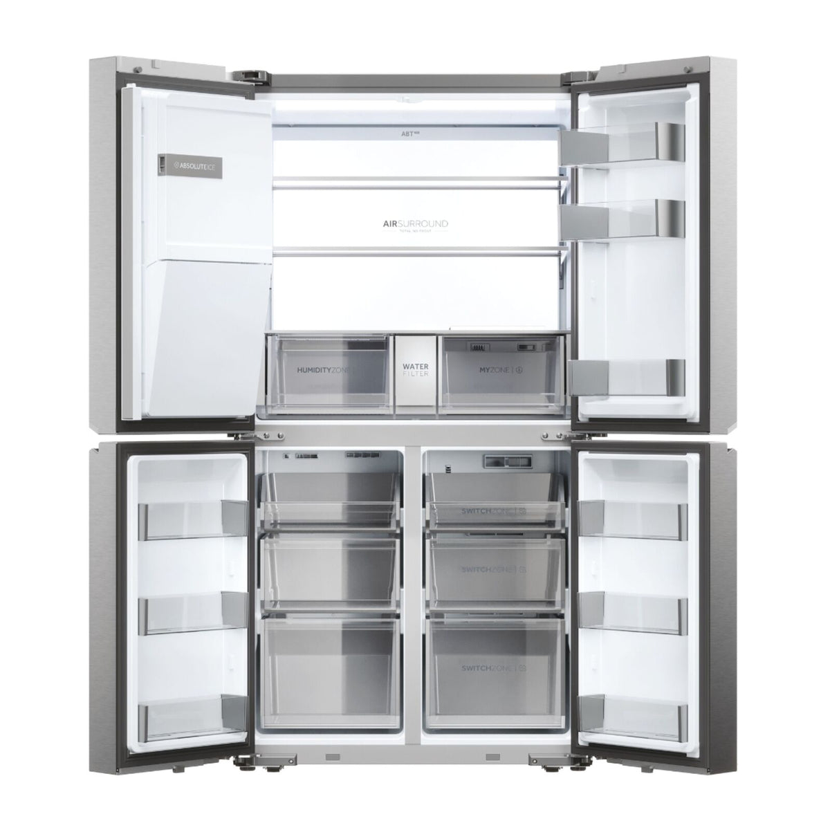 Haier HCR7918EIMP Jääkaappipakastin ruostumaton teräs