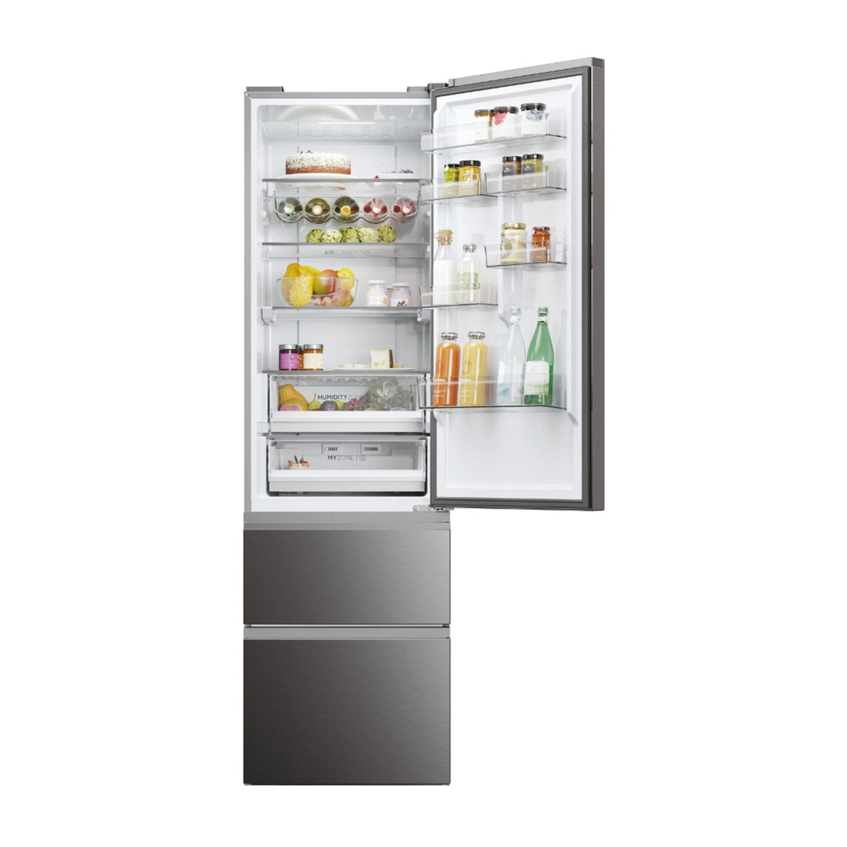 Haier HTW5620CNMP Kyl-frys Svart