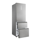 Haier HTW5618DNMG Kjøleskap-fryser Rustfritt stål