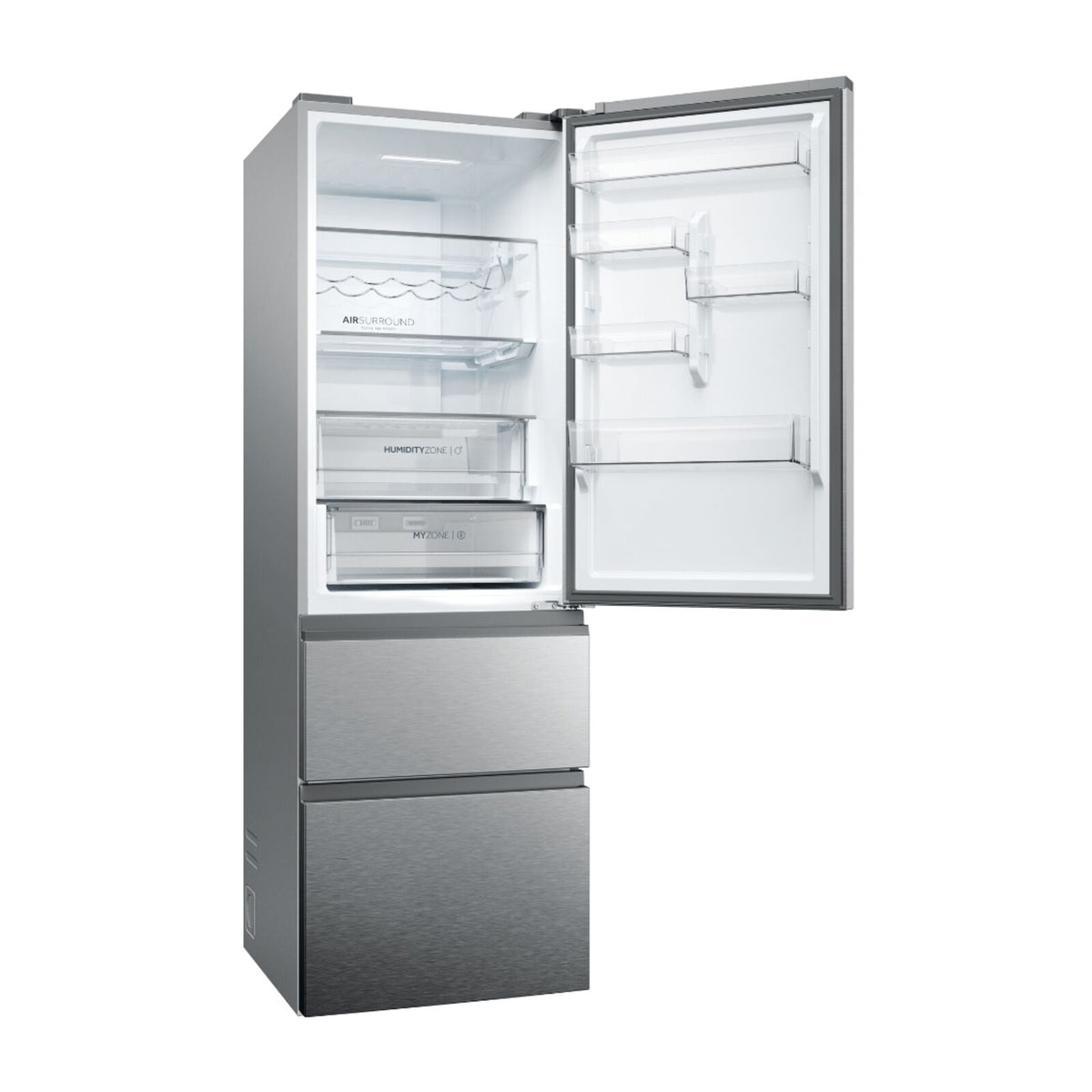 Haier HTW5618DNMG jääkaappipakastin ruostumaton teräs