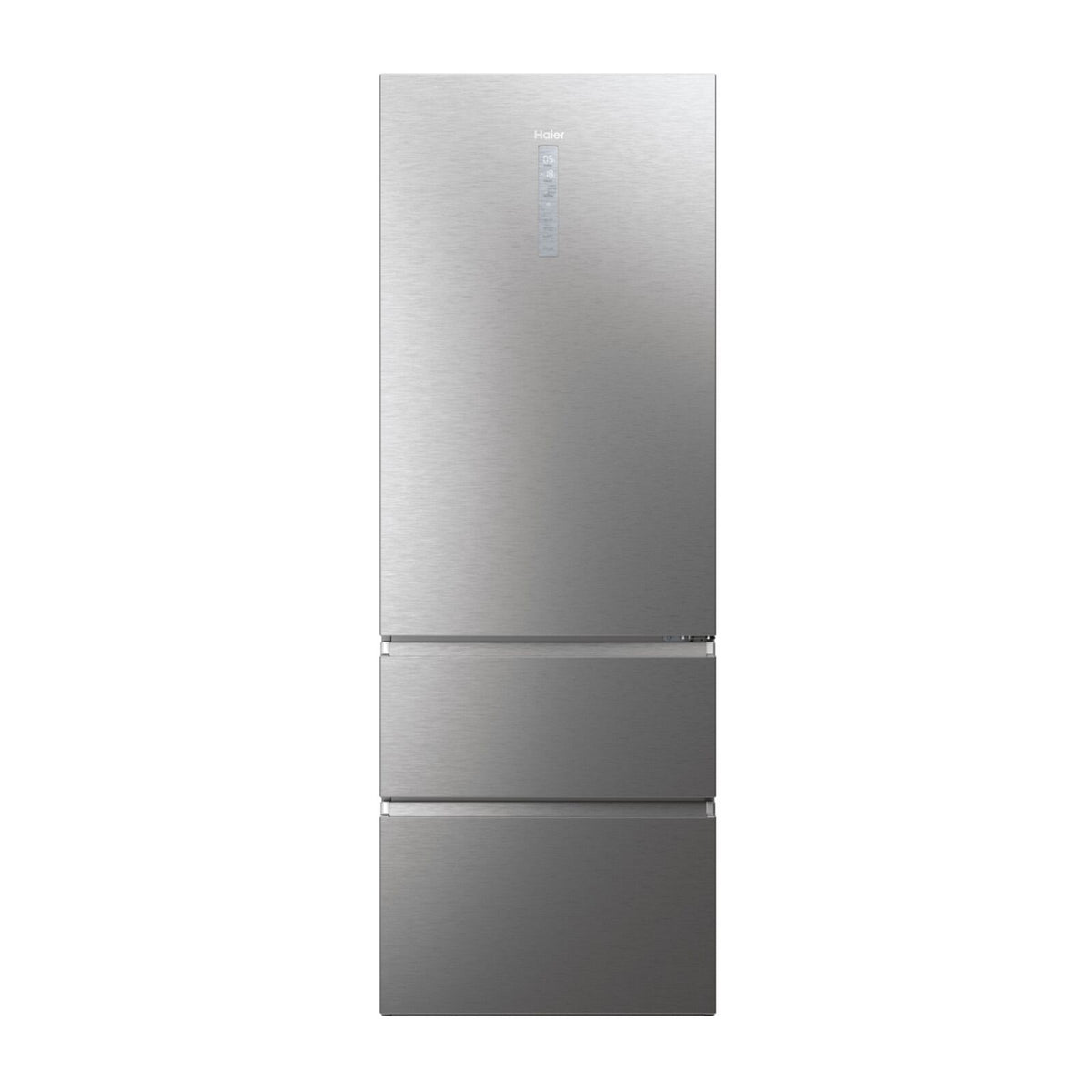 Haier HTW7720DNMP Kjøleskap-fryser Rustfritt stål