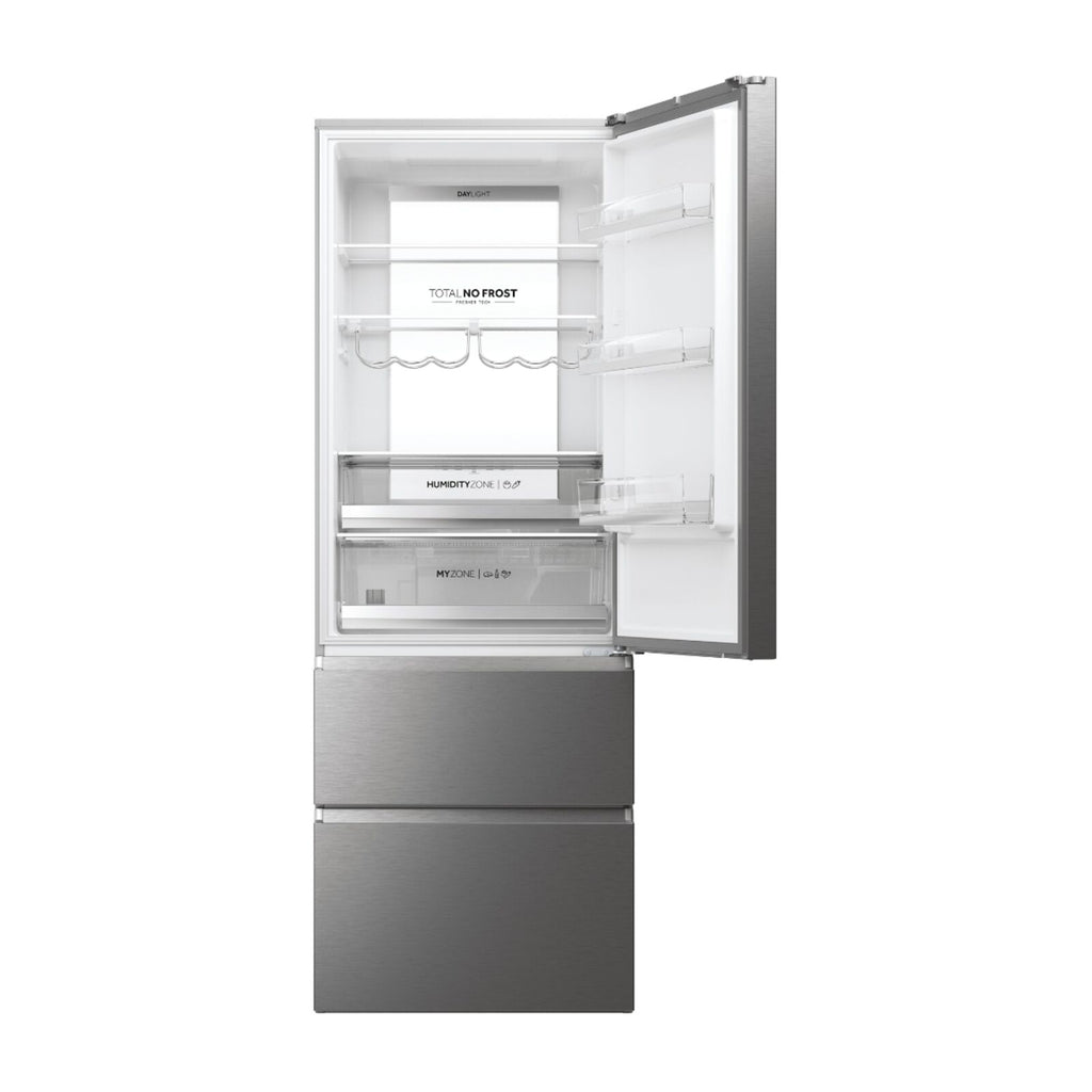 Haier HTW7720DNMP Køle-fryseskab Rustfrit stål