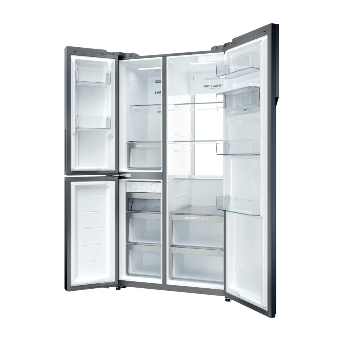 Haier HSPR79F18EWMB Kyl-frys Svart
