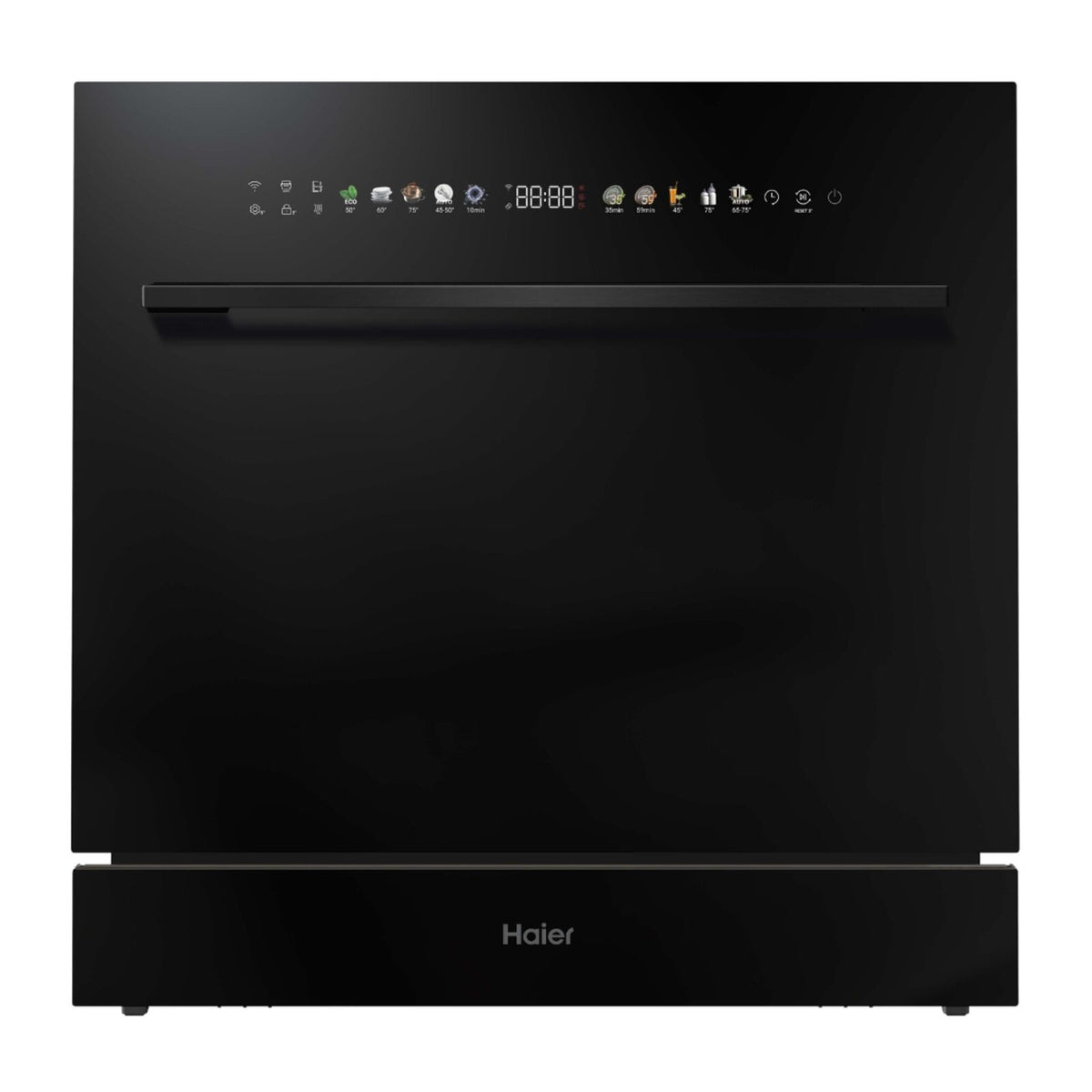 Haier XPI 8D9FFB Inbyggd diskmaskin Svart