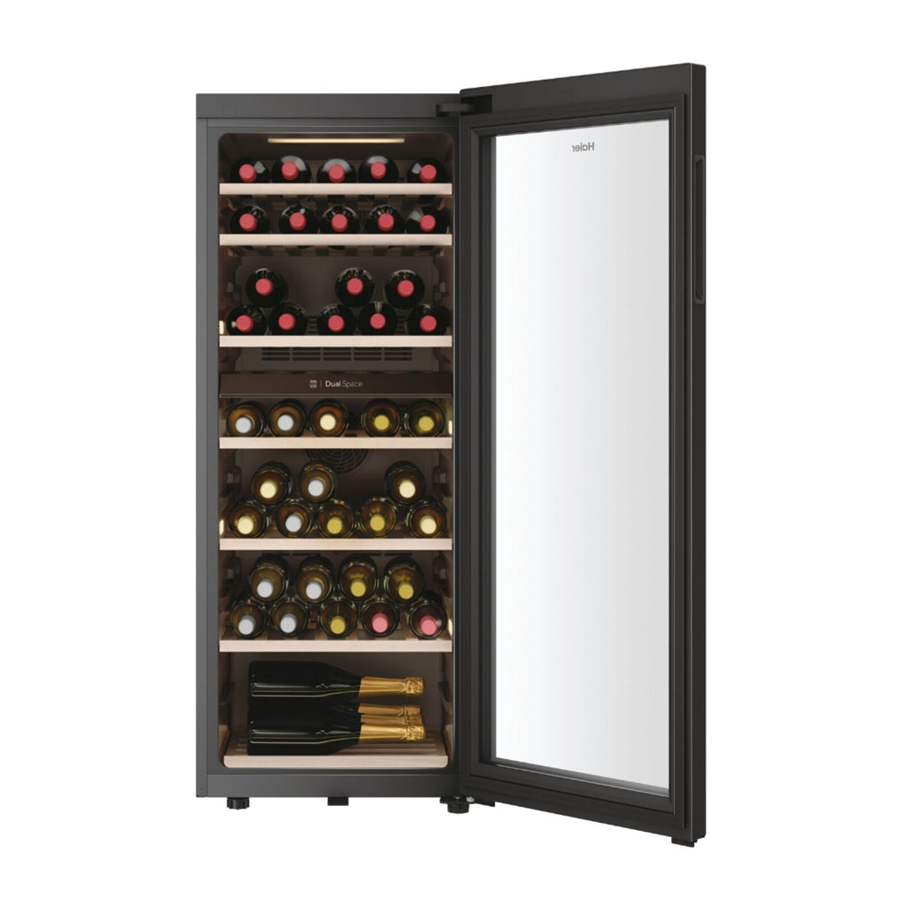 Haier HWS77GDAU1 Fristående vinkyl Svart