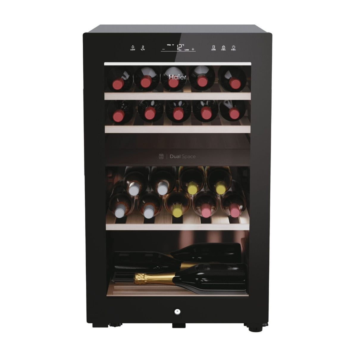 Haier HWS42GDAU1 Frittstående vinskap Svart