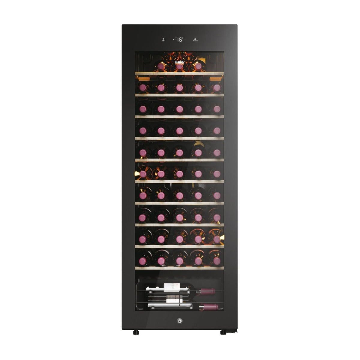 Haier HWS58GGH1 Frittstående vinskap Svart