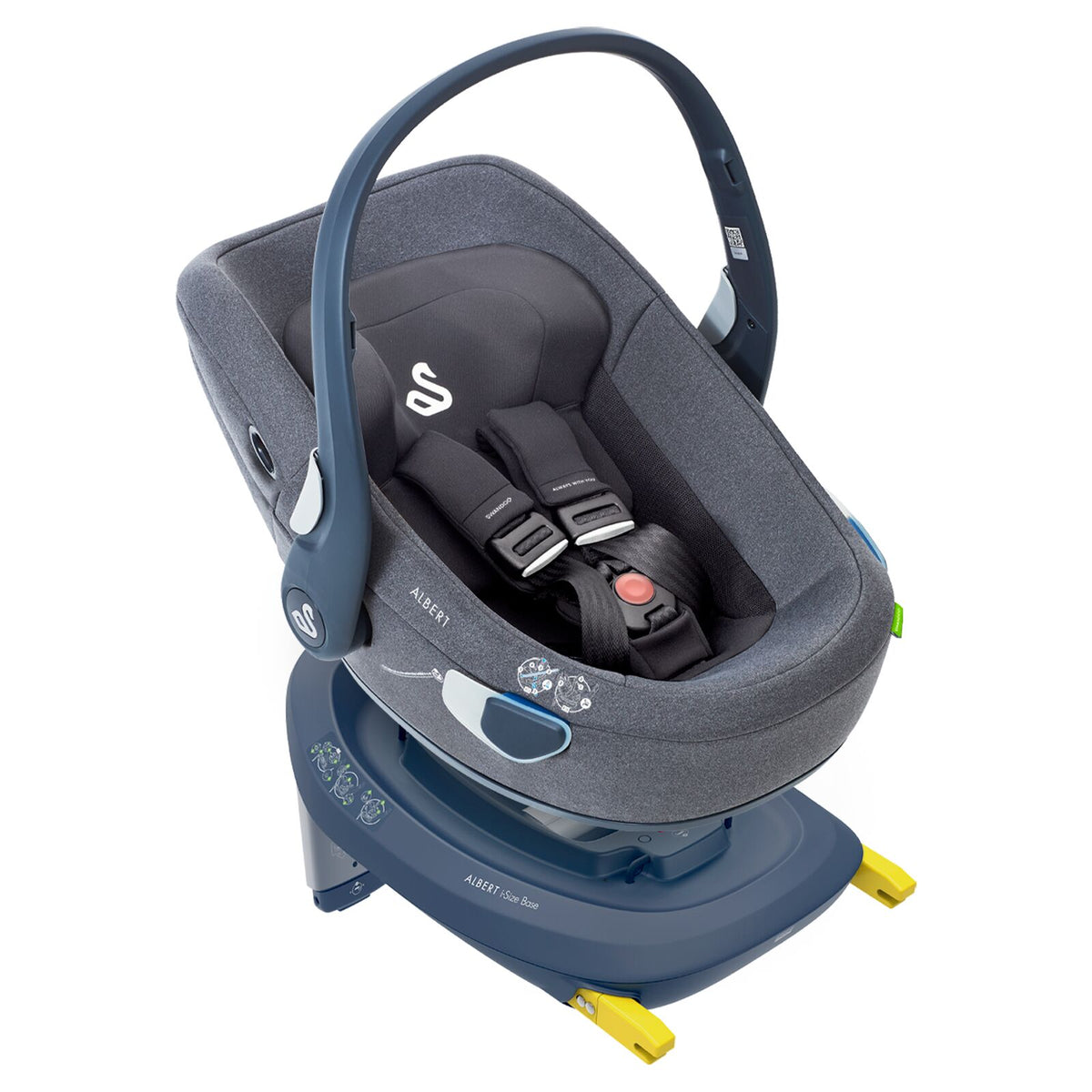Swandoo Albert I-size 1.2 40-85 cm eller upp till 13 kg Grå