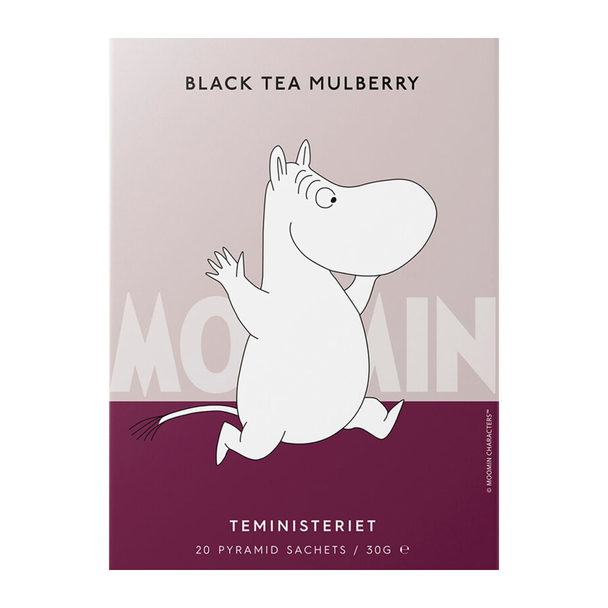 Teministeriet Moomin Black Tea Mulberry Pyramid Tea