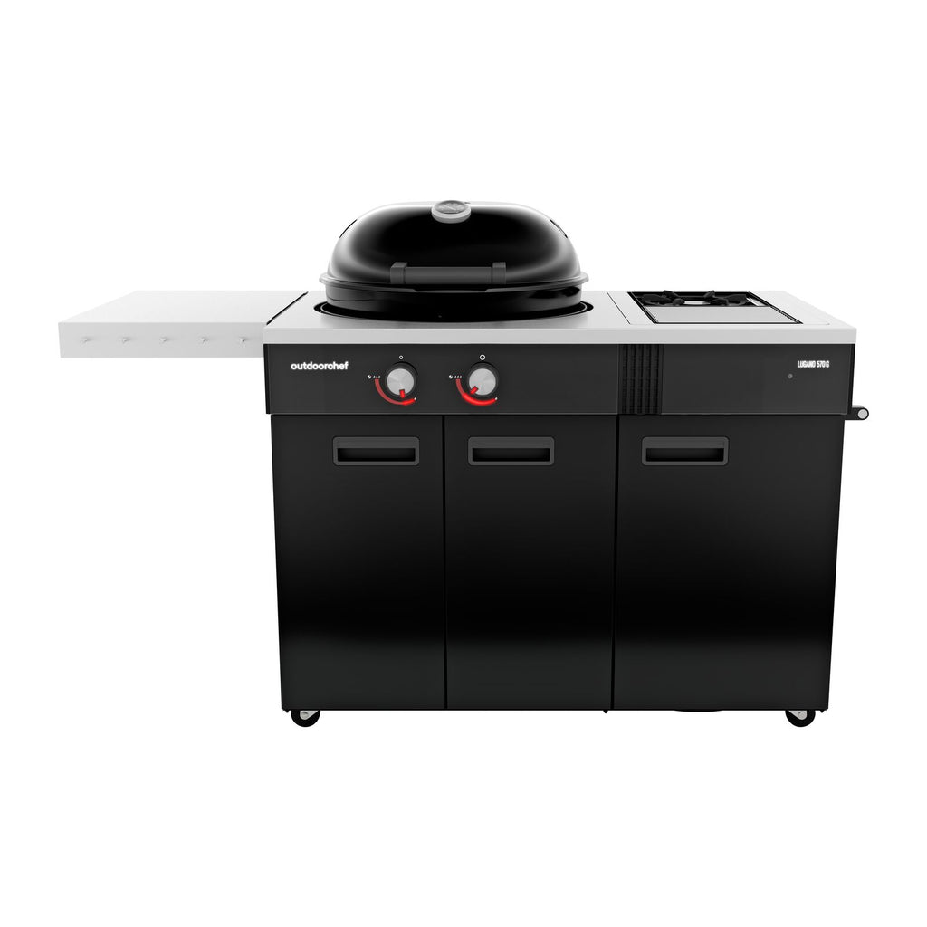 Outdoorchef Lugano 570 G Evo II 30mbar Kaasugrilli Musta