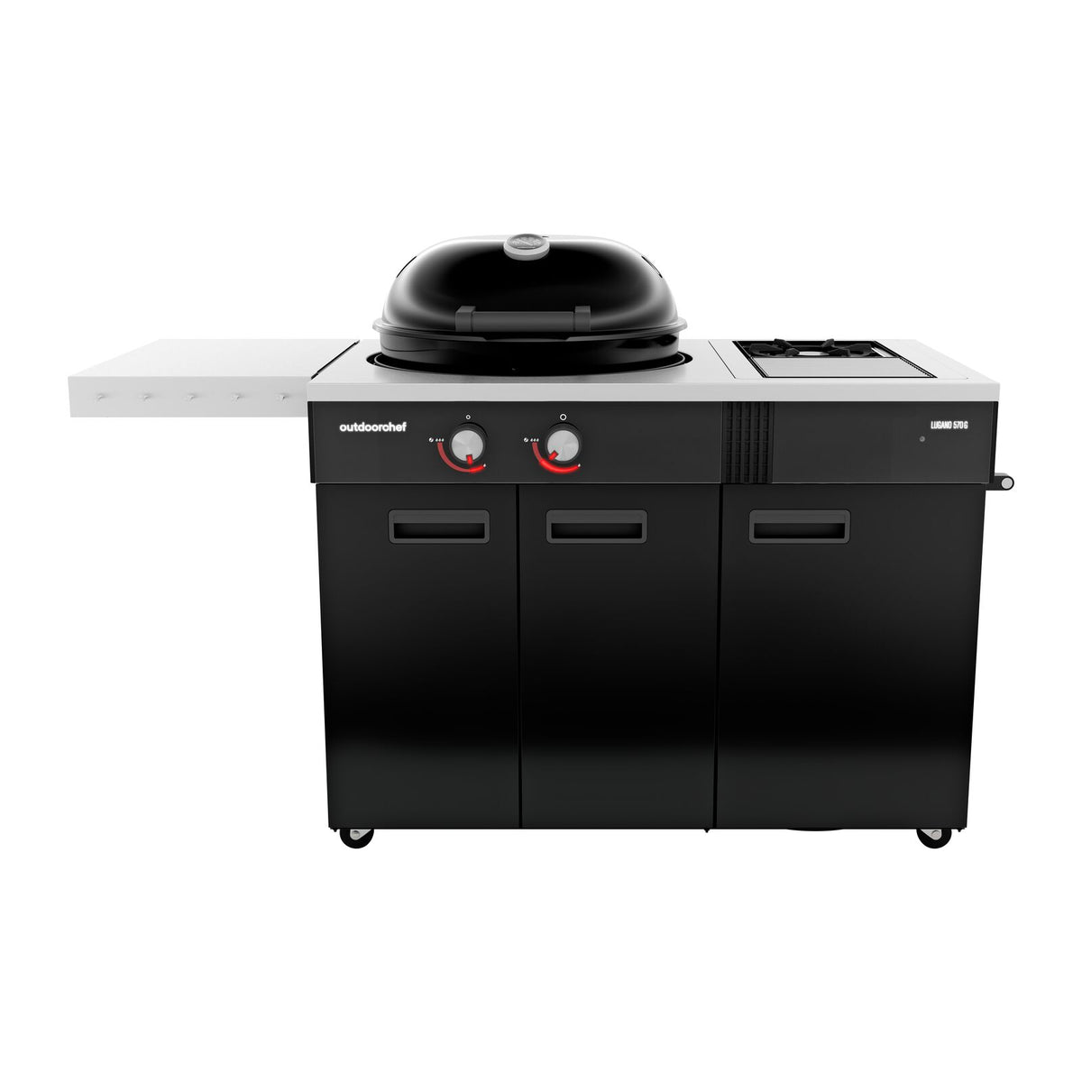 Outdoorchef Lugano 570 G Evo II 30mbar Kaasugrilli Musta
