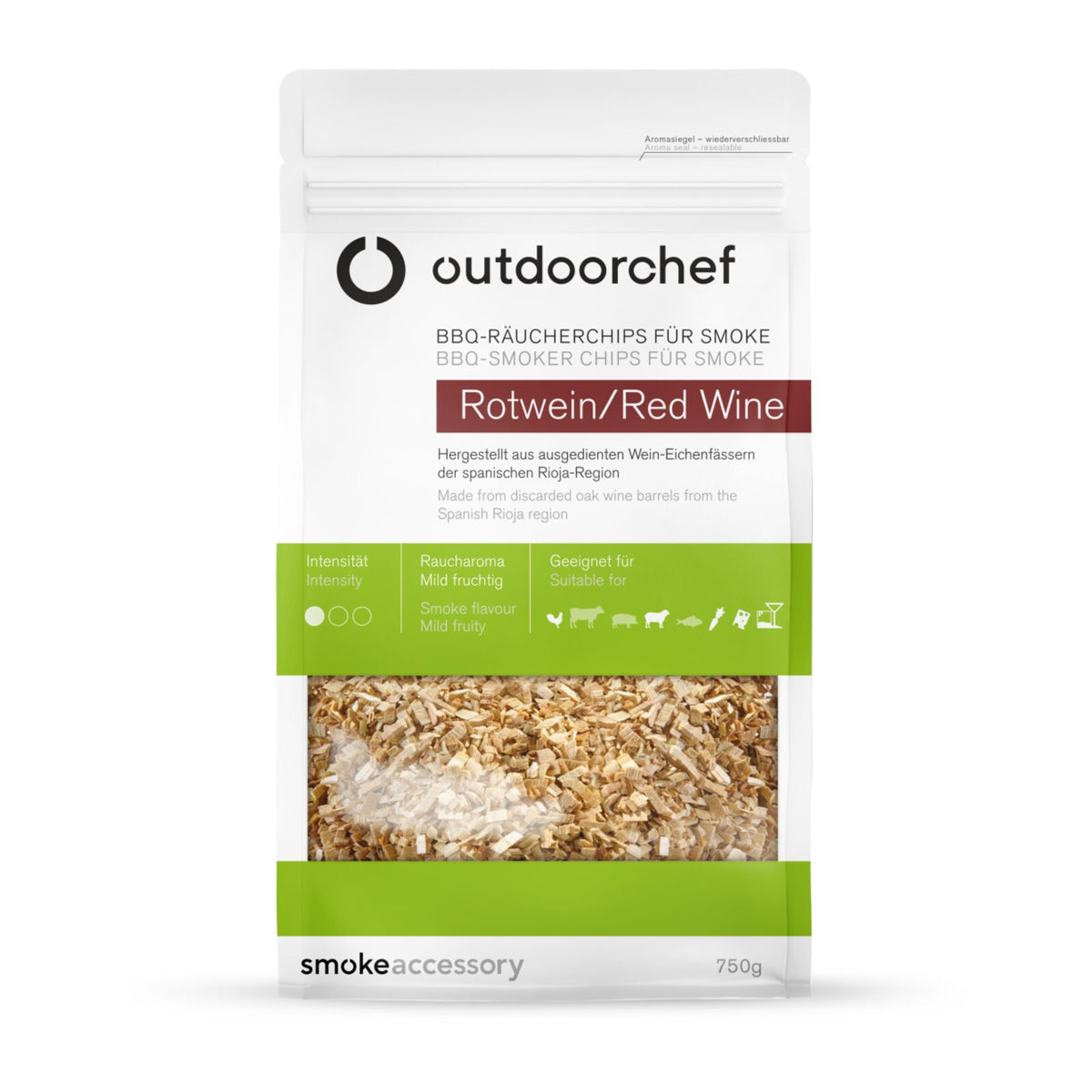 Outdoorchef Smoking chips for redwine for smoke Wood