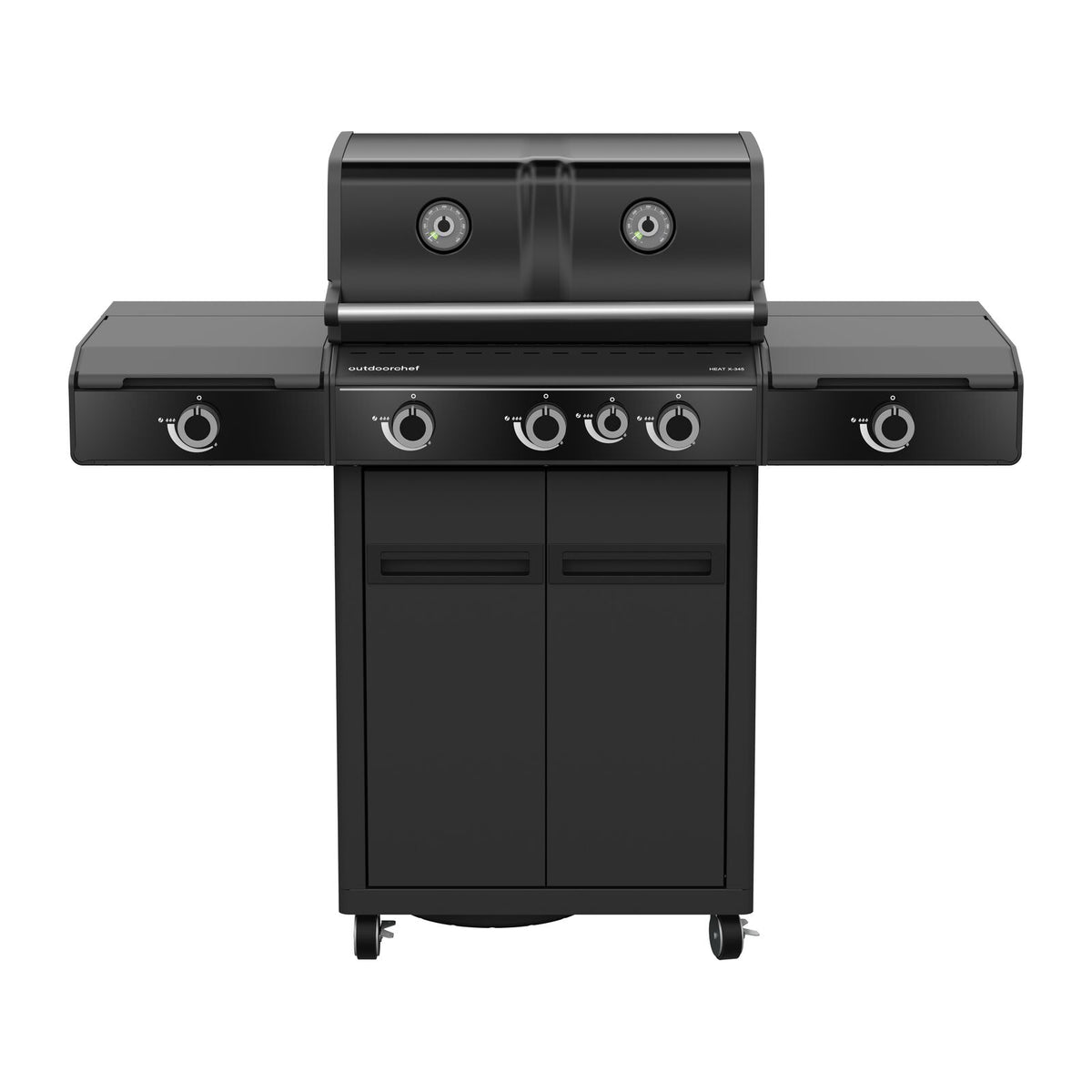 Outdoorchef BBQ-asema Heat X-345 30 mbar Kaasugrilli Musta