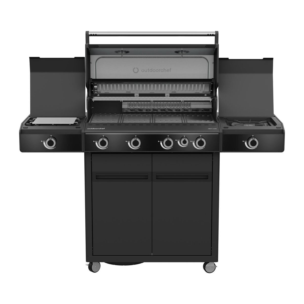 Outdoorchef BBQ-asema Heat X-445 30mbar Kaasugrilli Musta