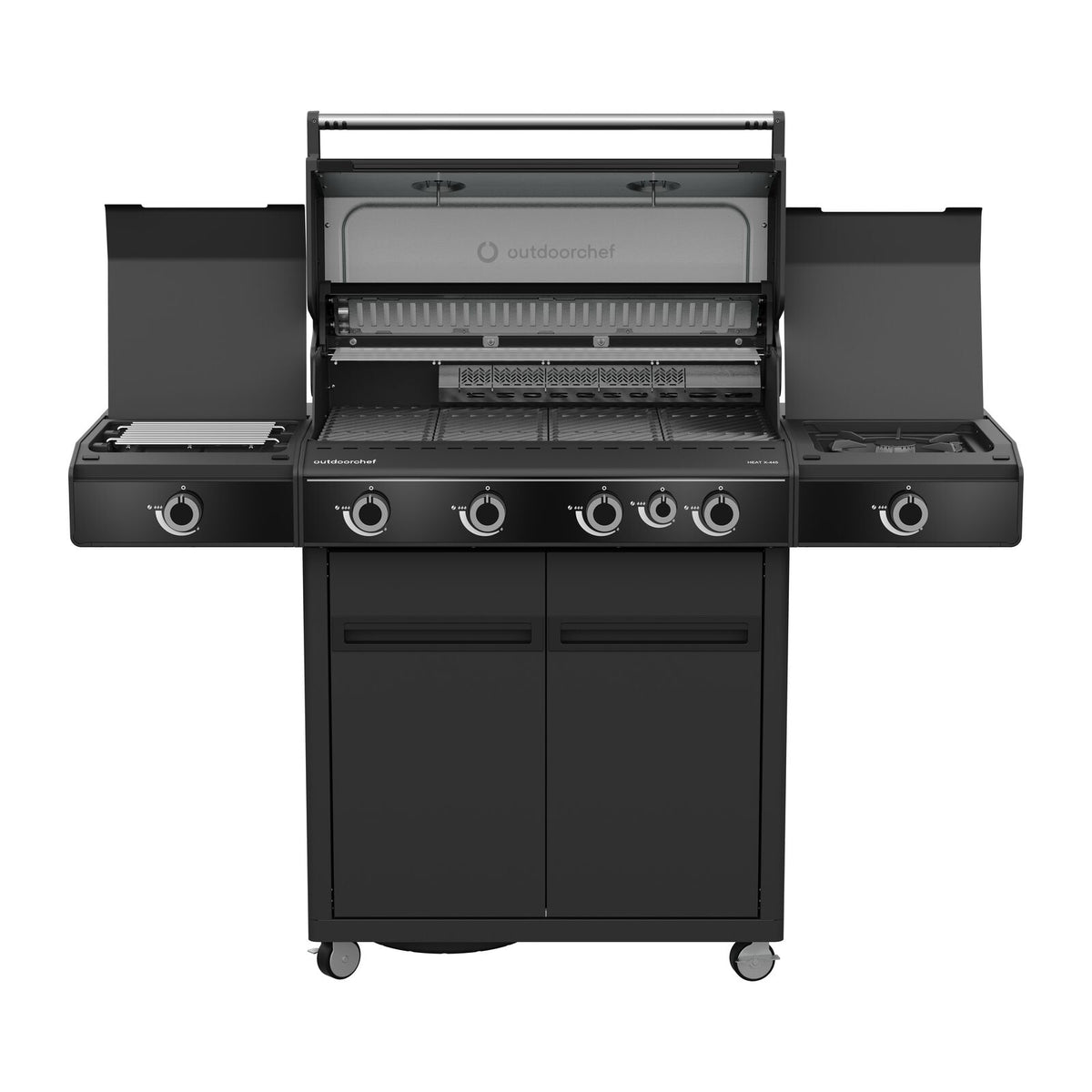 Outdoorchef BBQ-asema Heat X-445 30mbar Kaasugrilli Musta