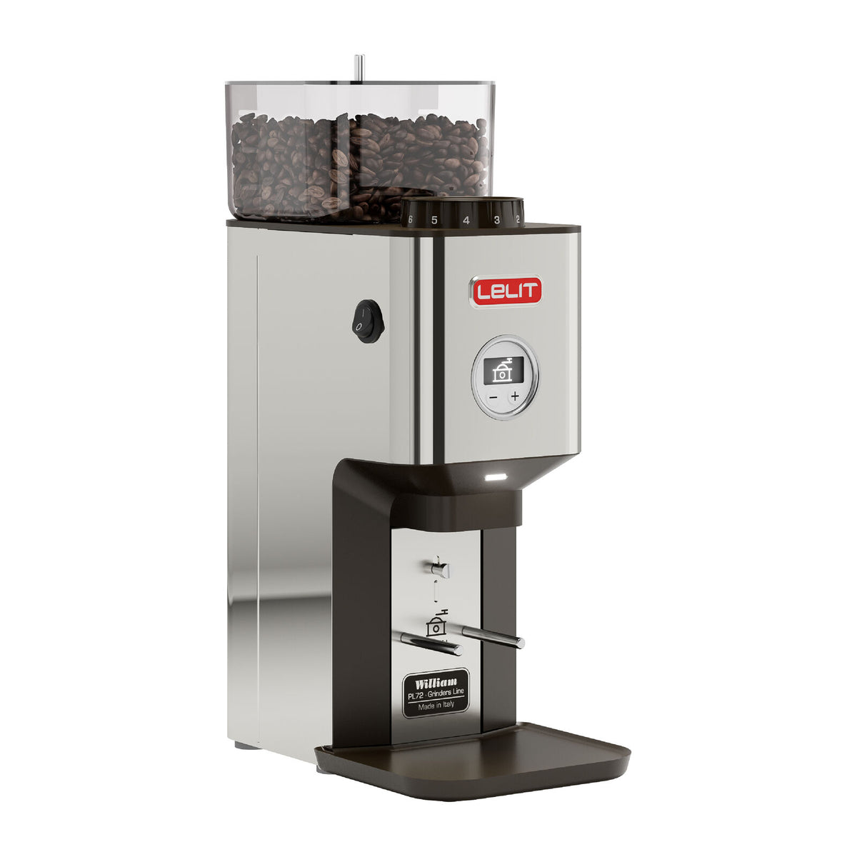 Lelit William - PL72-P Kaffekvern Børstet Rustfritt Stål