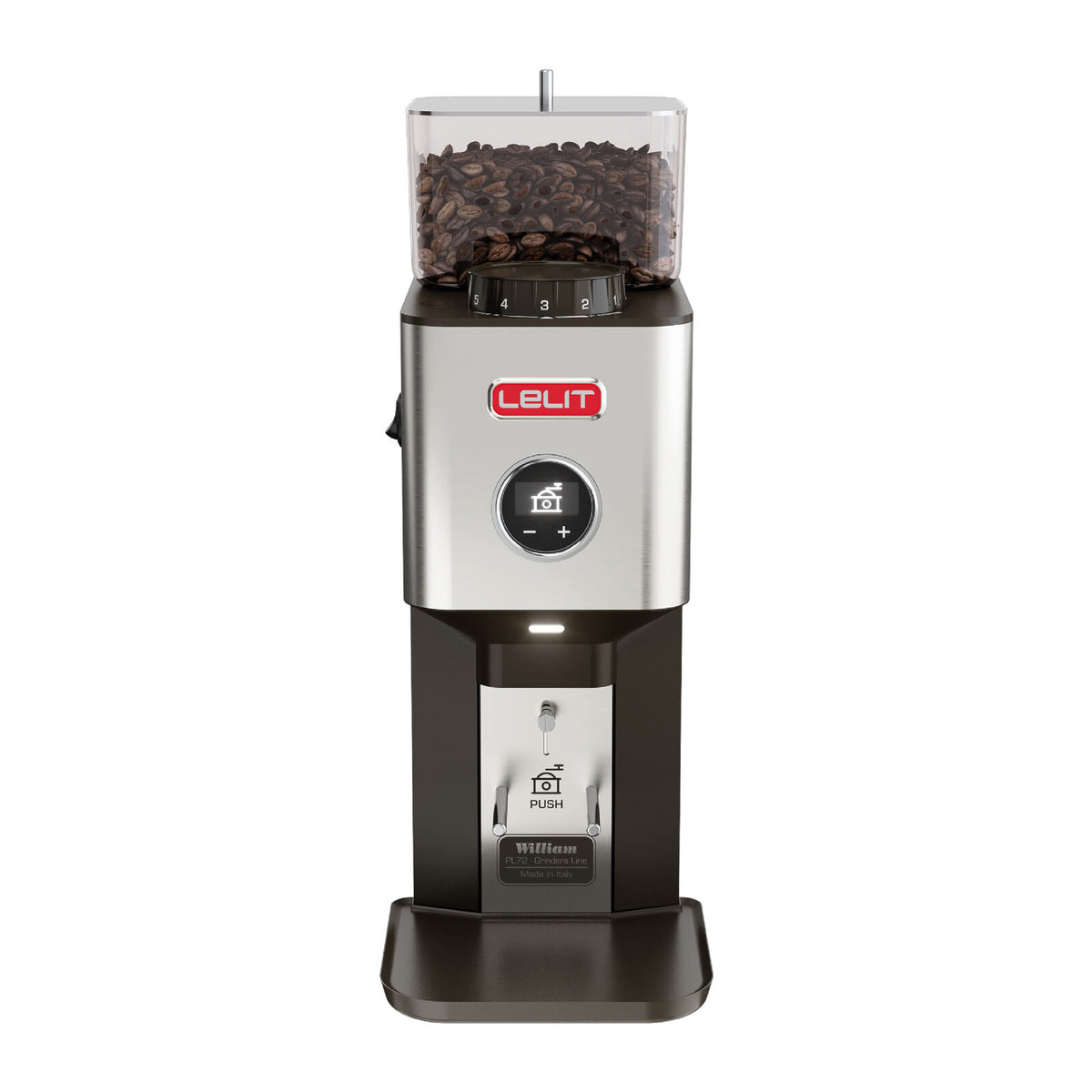 Lelit William - PL72 Kaffekvarn Borstat Rostfritt Stål